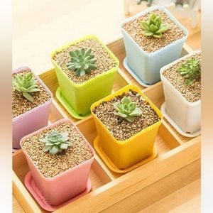 24pcs Random Color Flower Pot